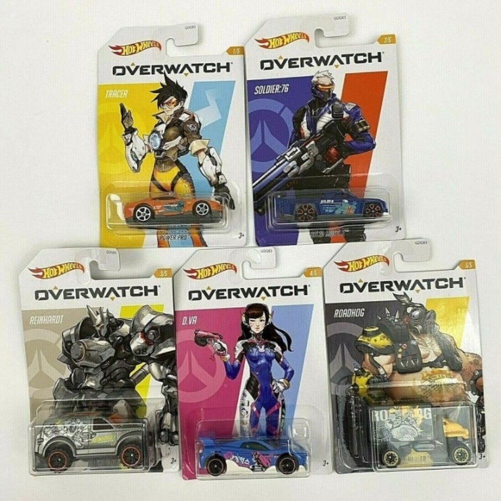 Hot Wheels Overwatch Tracer Roadhog Soldier 76